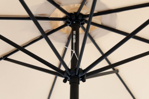 PARASOL OGRODOWY DUŻY 3 M SKOŚNY ŁAMANY Z KORBĄ BEŻ MULTIGARDEN