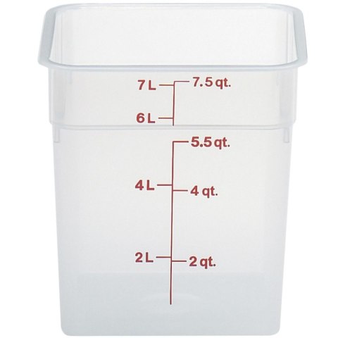 Pojemnik spożywczy CamSquare 7.6 l 215x215x230 mm - transparentny