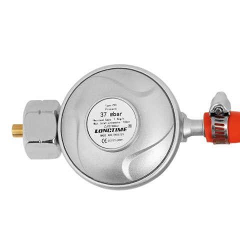 Reduktor gazu do grilla 37 mbar wylot śr. 8 mm wlot G16