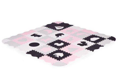 MATA PIANKOWA Z PŁOTKIEM PUZZLE SUCHY BASEN 36 ELEMENTÓW ECOTOYS