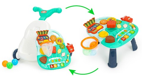 PCHACZ INTERAKTYWNY 2W1 CHODZIK I STOLIK EDUKACYJNY Z DŹWIĘKAMI