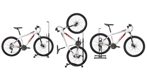 STOJAK ROWEROWY 3W1 UCHWYT NA ROWER SERWISOWY CZARNY MODERNHOME