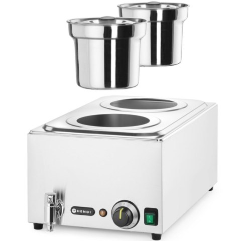 Bemar elektryczny podgrzewacz stacja do zupy z pojemnikami 2 x 4 l 1000 W