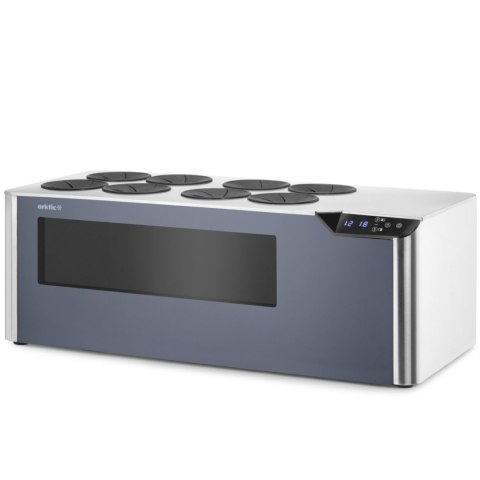 Chłodziarka do wina dwustrefowa nastawna na 8 butelek LED 60 W