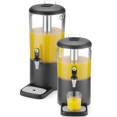 Dyspenser dozownik chłodzący do soków napojów UNIQ 8 l - czarny