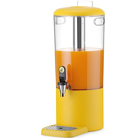 Dyspenser dozownik chłodzący do soków napojów UNIQ 8 l - żółty
