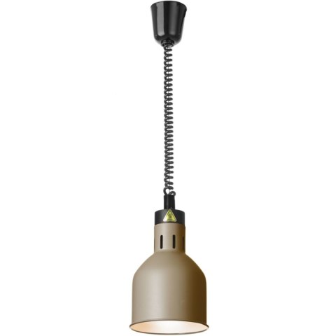 Lampa do podgrzewania potraw wisząca cylindryczna śr. 175 mm 250 W - beżowa