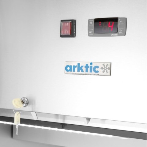 Szafa chłodnicza lodówka 1-drzwiowa 4 półki STAL GN 2/1 465 l 250 W