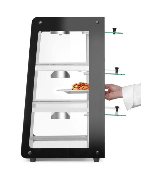 Witryna grzewcza nastawna ekspozycyjna 3 poziomy 50-70C 500 W