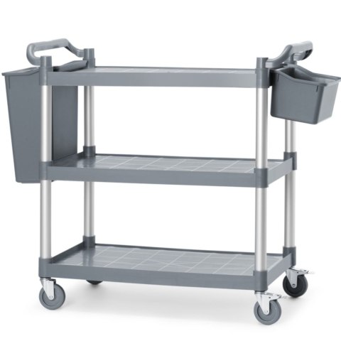 Wózek kelnerski serwisowy do 150 kg 3-półki 842x486 mm