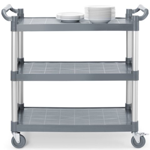 Wózek kelnerski serwisowy do 150 kg 3-półki 842x486 mm