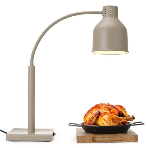 Lampa grzewcza stołowa do podgrzewania potraw giętka 250 W - beżowa