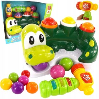 Dinozaur Zbijak Piłeczek z Dźwiękami i Światłami | Interaktywna Zabawka Edukacyjna dla Dzieci 326