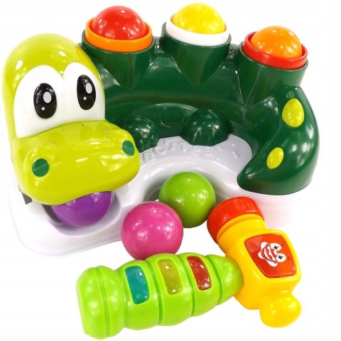 Dinozaur Zbijak Piłeczek z Dźwiękami i Światłami | Interaktywna Zabawka Edukacyjna dla Dzieci 326