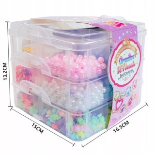 Kreatywny zestaw koralików do tworzenia biżuterii żyłki walizka N114-2