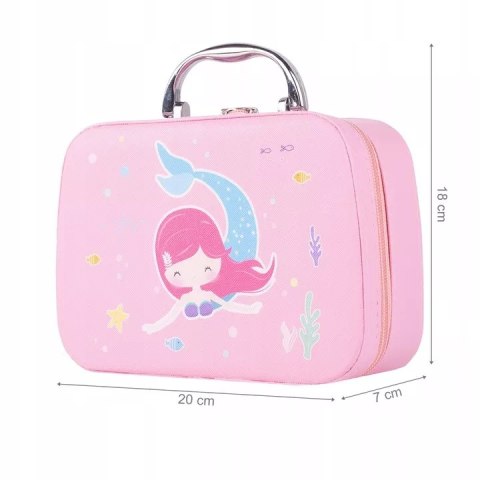 Kuferek kosmetyków Mała Syrenka - zestaw do makijażu i paznokci dla dzieci