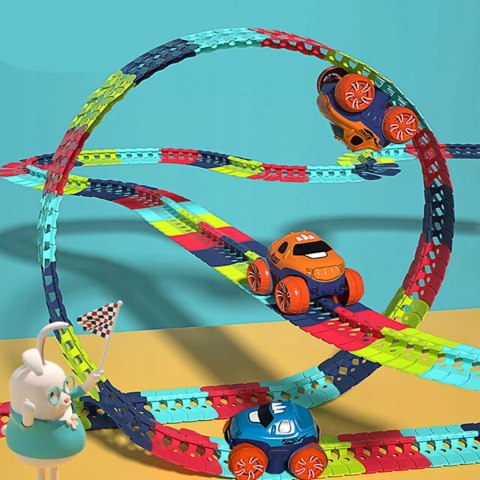 Magiczny tor 291el. - elastyczny tor z autkiem LED dla dzieci