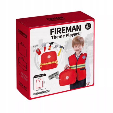 Plecak z narzędziami kamizelka krótkofalówka strażak gaśnica KN645