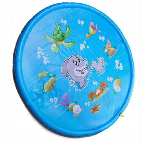 Brodzik letnia mata wodna fontanna 170 cm zraszacz delfin ślizgawka 1656