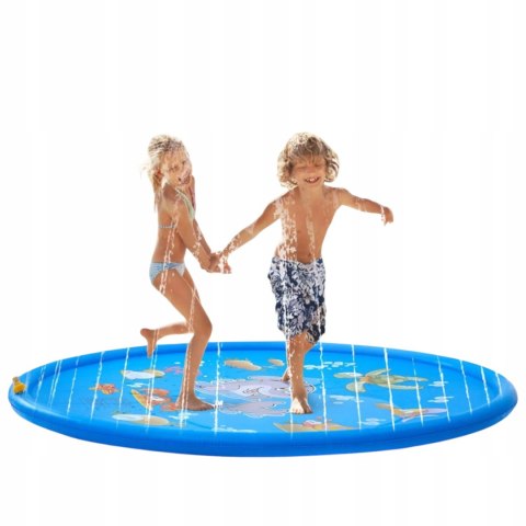 Brodzik letnia mata wodna fontanna 170 cm zraszacz delfin ślizgawka 1656