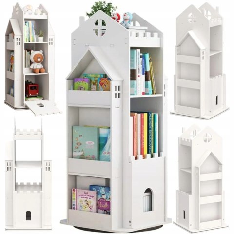 Obrotowy Regał Zamek 360° | Bajkowy Mebel do Pokoju Dziecka