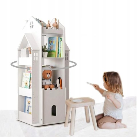Obrotowy Regał Zamek 360° | Bajkowy Mebel do Pokoju Dziecka