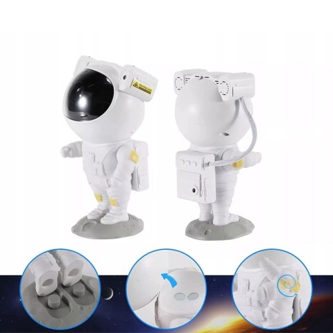 Projektor gwiazd lampka rzutnik nieba astronauta pilot A2780