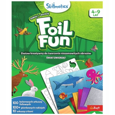 Skillmatics Foil Fun zestaw kreatywny Świat zwierząt Trefl 62604