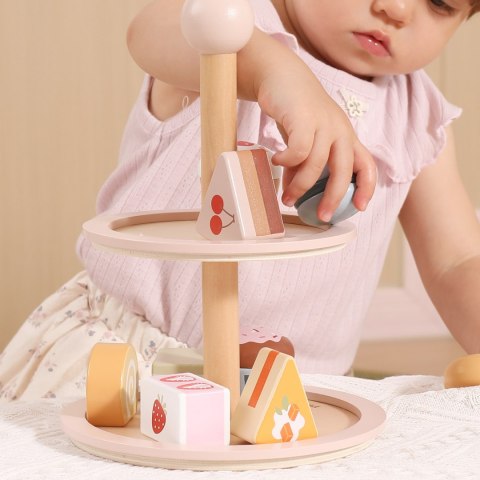 VIGA Drewniany Stojak na Ciasto z Akcesoriami