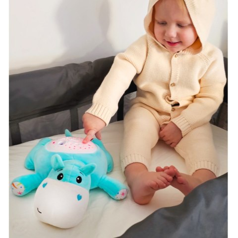 WOOPIE BABY Przytulanka Projektor 2w1 Usypiacz Hipopotam