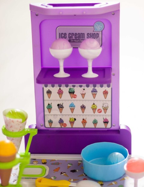 Walizka z Lodami 3w1 Kuchnia Sklepik Lodziarnia Przenośna 62 el.