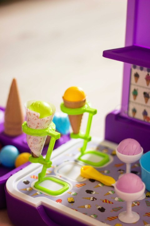 Walizka z Lodami 3w1 Kuchnia Sklepik Lodziarnia Przenośna 62 el.