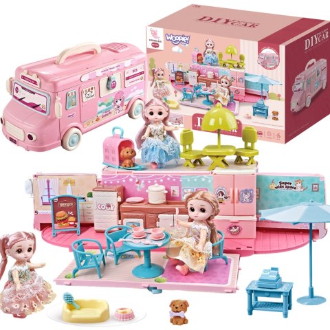 WOOPIE Kamper 2w1 Domek XXL Zestaw dla Lalek