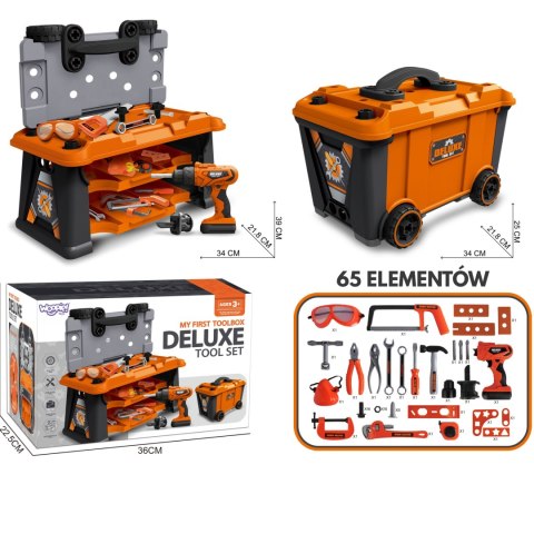 WOOPIE Mobilna Skrzynia Na Narzędzia Warsztat 2w1 65 el.