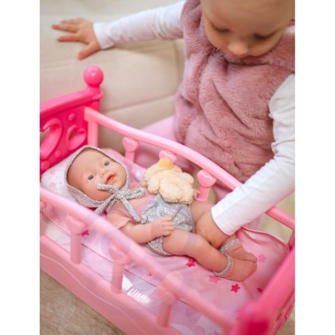 Lalka Bobas 36 cm w Ubranku z Misiem Akcesoria do Karmienia