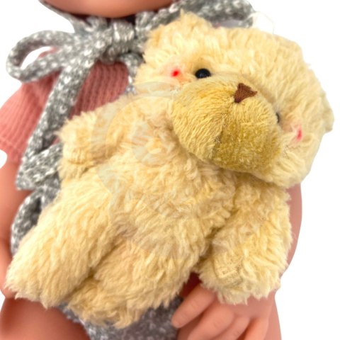 Lalka Bobas 36 cm w Ubranku z Misiem Akcesoria do Karmienia