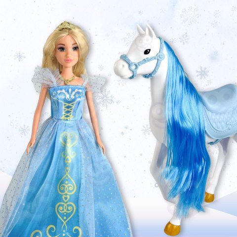 WOOPIE ROYAL Lalka Lodowa Księżniczka Lily i Magiczny Duży Powóz Karoca Akcesoria