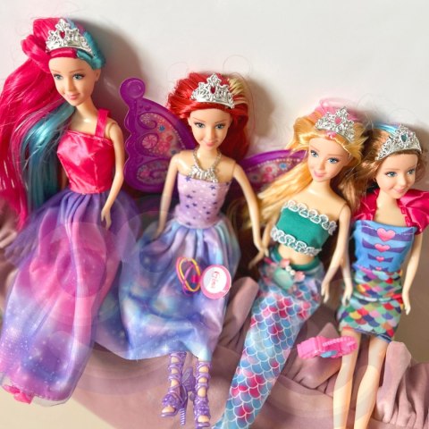 WOOPIE Zestaw 4 Magicznych Księżniczek - Box Lalek 4w1 z Akcesoriami