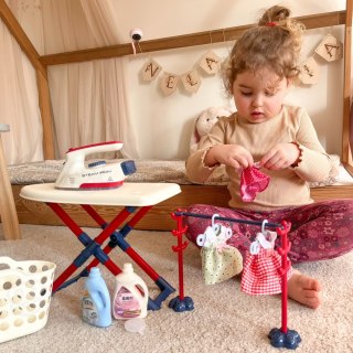 WOOPIE Zestaw XXL Deska do Prasowania z Żelazkiem Wieszakiem Koszem na Pranie i Ubraniami 14 el.