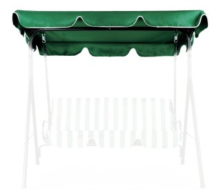 DASZEK DO HUŚTAWKI 210 X 145 CM WODOODPORNE POSZYCIE ZIELONY MODERNHOME