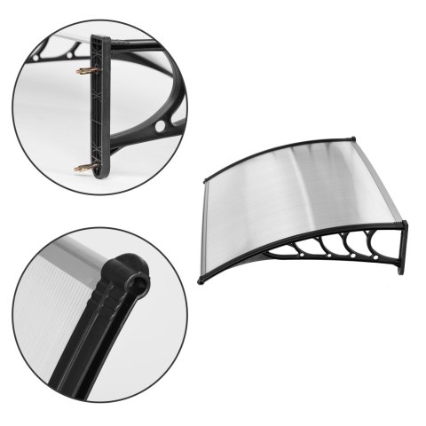 DASZEK NAD DRZWI 120X100 CM ZADASZENIE OSŁONA POLIWĘGLAN