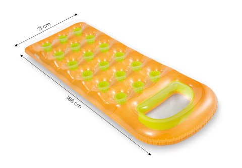 DMUCHANY MATERAC DO PŁYWANIA 188X71 CM POMARAŃCZOWY INTEX 59895 ORANGE