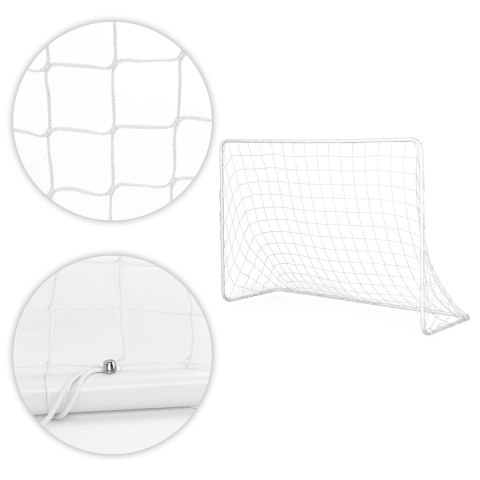 DWIE BRAMKI PIŁKARSKIE Z SIATKĄ DO PIŁKI NOŻNEJ 180X122 CM MULTIGARDEN