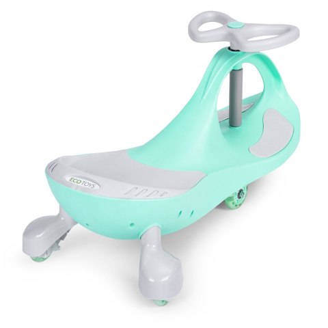 JEŹDZIK GRAWITACYJNY POJAZD DLA DZIECI KOŁA LED ZIELONY ECOTOYS