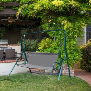 SIEDZISKO PODKŁAD DO HUŚTAWKI OGRODOWEJ 140X100 CM SZARE MULTIGARDEN