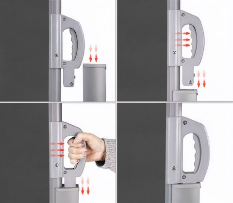 SKŁADANA MARKIZA 300X180 CM BOCZNA ROLETA PARAWAN DO OGRODU NA TARAS ANTRACYT MULTIGARDEN