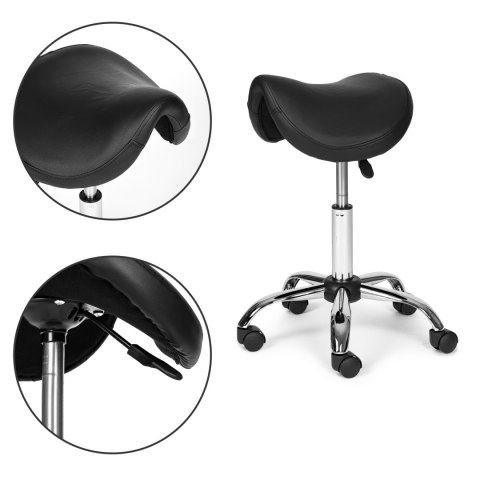 TABORET STOŁEK KOSMETYCZNY OBROTOWY MEDYCZNY REGULACJA WYSOKOŚCI EKOSKÓRA