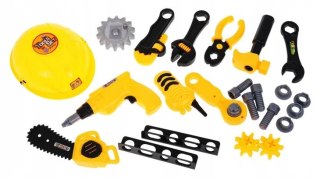 WARSZTAT MAJSTERKOWICZA STÓŁ NARZĘDZIOWY DLA DZECI Z NARZĘDZIAMI 23 ELEMENTY