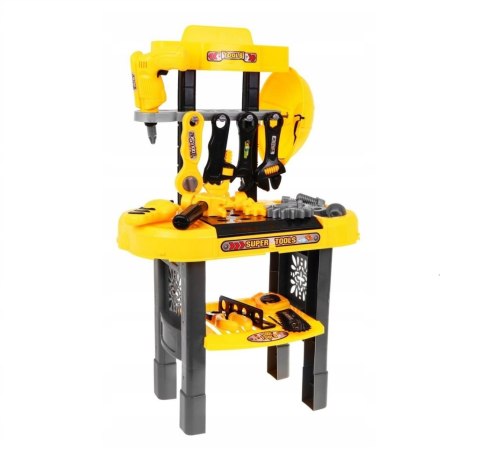 WARSZTAT MAJSTERKOWICZA STÓŁ NARZĘDZIOWY DLA DZECI Z NARZĘDZIAMI 23 ELEMENTY