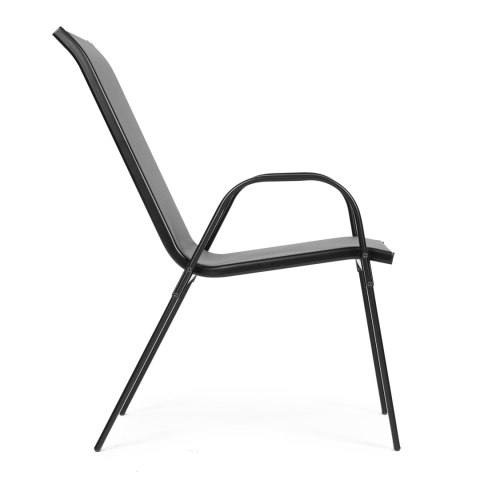 ZESTAW KOMPLET 2 KRZESEŁ OGRODOWYCH NA TARAS BALKON SZARE MULTIGARDEN